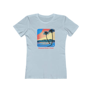 Women's Tee: Diamond Head Palms Comic