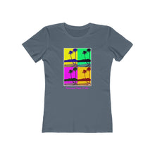 Load image into Gallery viewer, Women&#39;s Tee: Diamond Head Palms PopArt
