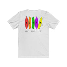 Load image into Gallery viewer, Unisex Tee: Aloha Boards_Back Print
