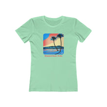 Load image into Gallery viewer, Women&#39;s Tee: Diamond Head Palms Comic
