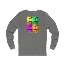 Load image into Gallery viewer, Unisex Long Sleeve Tee: DH Palms PopArt_Front &amp; Back Print
