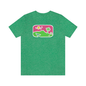 Unisex Tee: Diamond Head Dancing Whale in Color