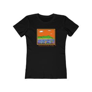 Women's Tee: Diamond Head Ocean Life