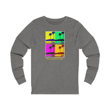 Load image into Gallery viewer, Unisex Long Sleeve Tee: DH Palms PopArt_Front Print
