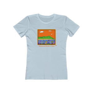 Women's Tee: Diamond Head Ocean Life