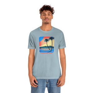 Unisex Tee: Diamond Head Palms Comic