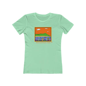 Women's Tee: Diamond Head Ocean Life