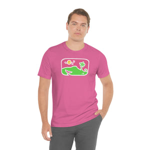 Unisex Tee: Diamond Head Dancing Whale in Color