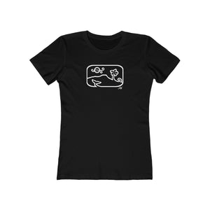 Women's Tee: Diamond Head Dancing Whale