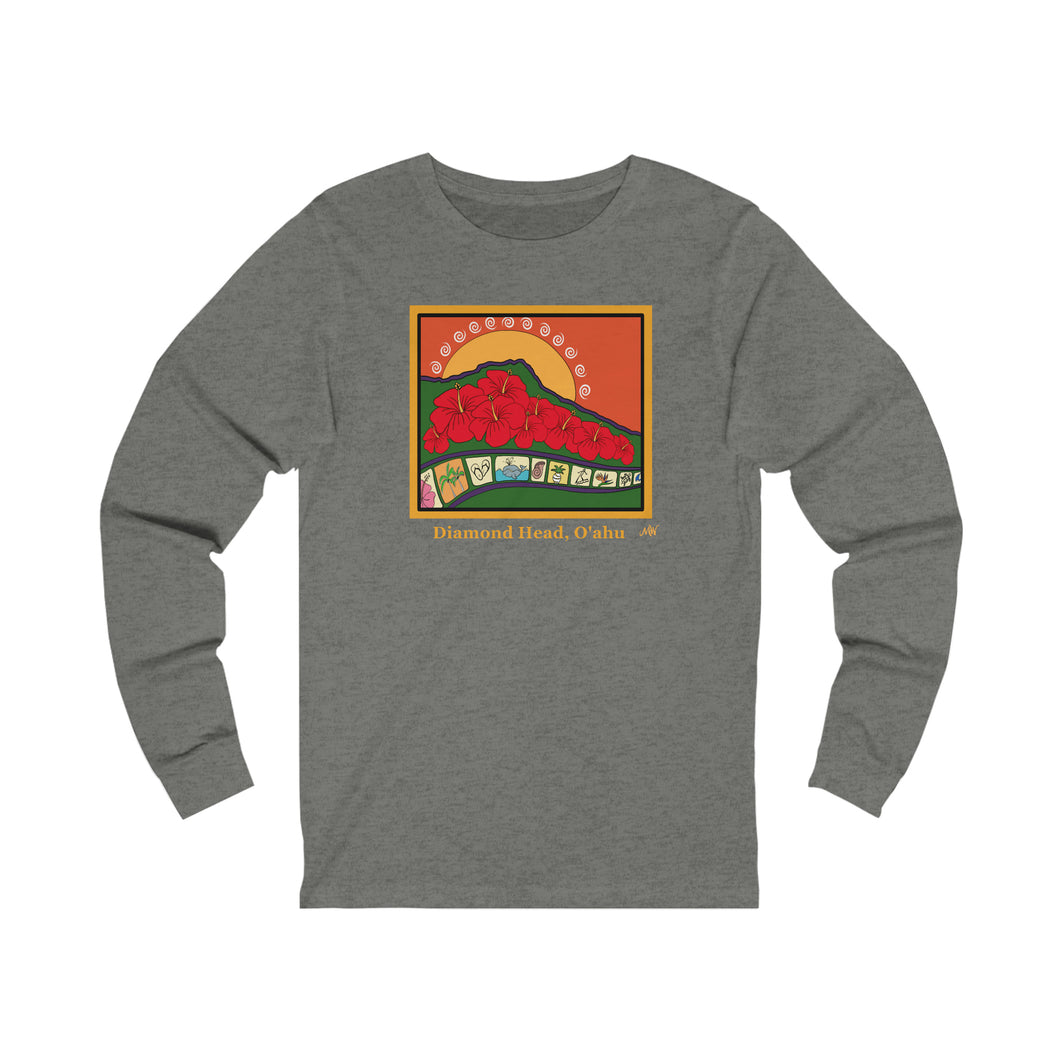 Unisex Long Sleeve Tee: DH Sunrise_Front Print