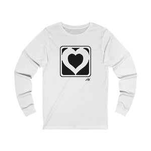 Unisex Long Sleeve Tee: Hearts_Front Print