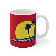 Load image into Gallery viewer, Diamond Head Palms Sunset_Crimson
