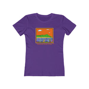 Women's Tee: Diamond Head Ocean Life