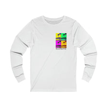 Load image into Gallery viewer, Unisex Long Sleeve Tee: DH Palms PopArt_Front &amp; Back Print
