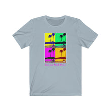 Load image into Gallery viewer, Unisex Tee: Diamond Head Palms PopArt
