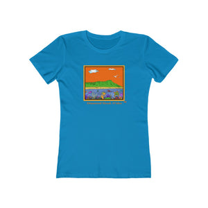 Women's Tee: Diamond Head Ocean Life