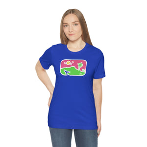 Unisex Tee: Diamond Head Dancing Whale in Color