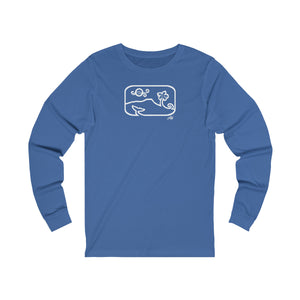 Unisex Long Sleeve Tee: DH Dancing Whale_Front Print