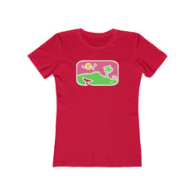 Load image into Gallery viewer, Women&#39;s Tee: Diamond Head Dancing Whale in Color
